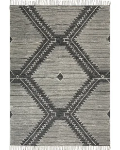 Dywan ARBAA Czarny 160 x 230 cm Bawełna