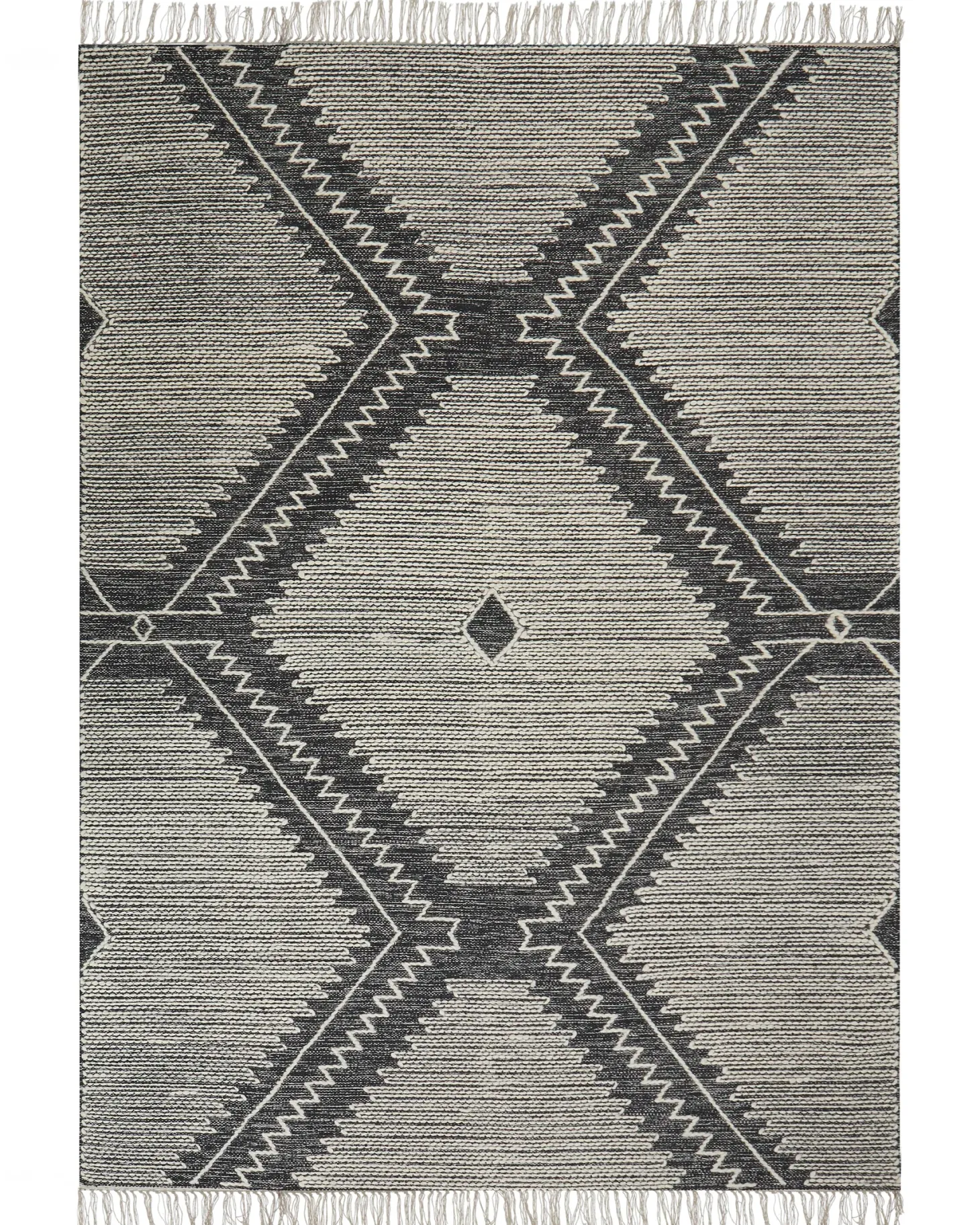 Dywan ARBAA Czarny 160 x 230 cm Bawełna