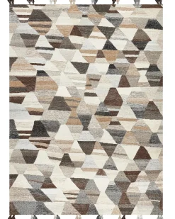 Dywan ARGAVAND Beżowy 160 x 230 cm Wełna Kilim