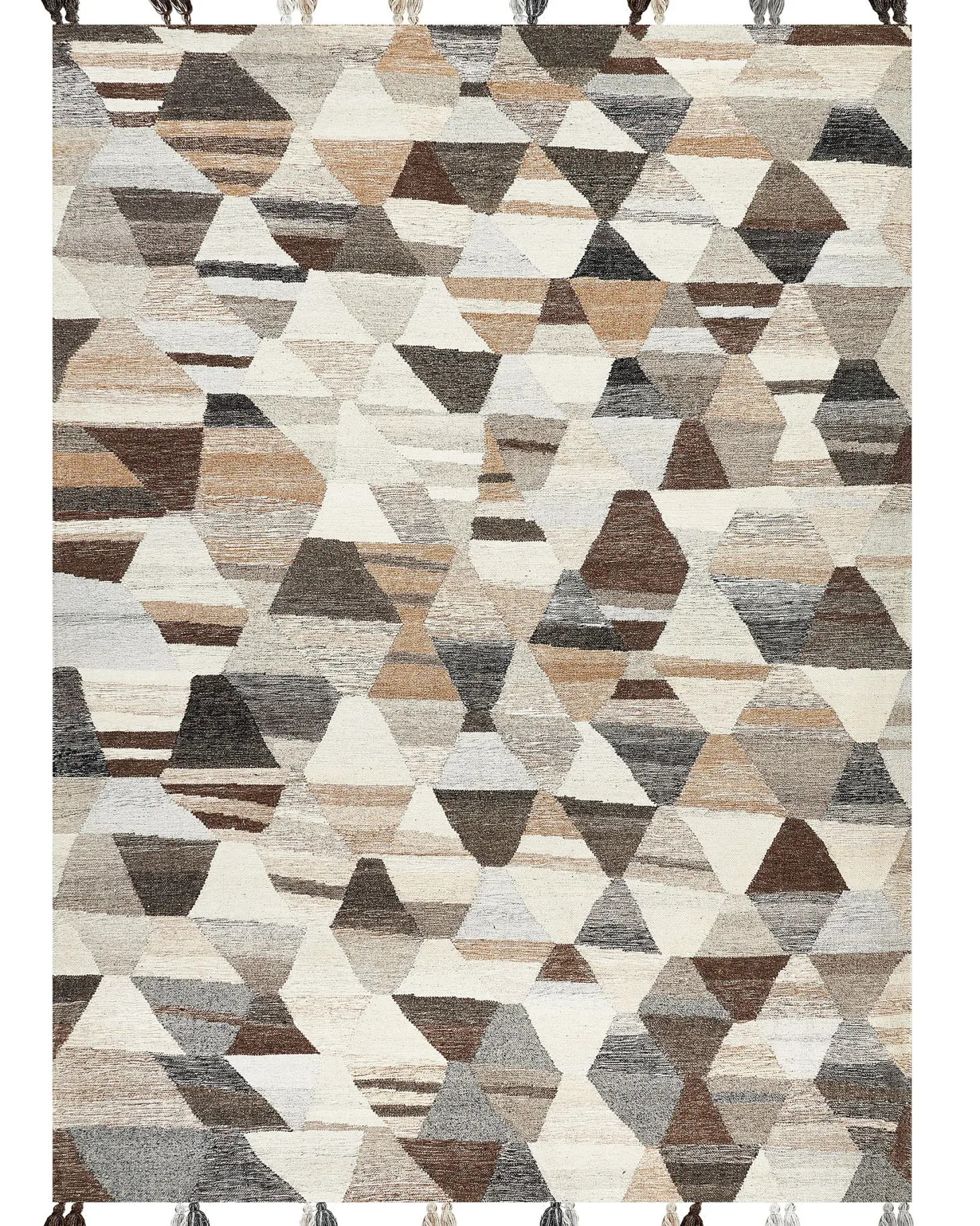 Dywan ARGAVAND Beżowy 160 x 230 cm Wełna Kilim