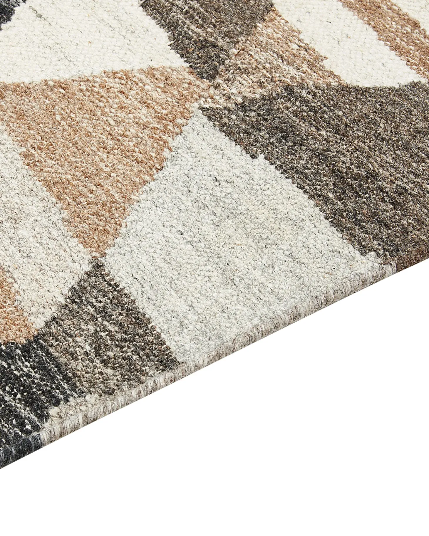 Dywan ARGAVAND Beżowy 160 x 230 cm Wełna Kilim