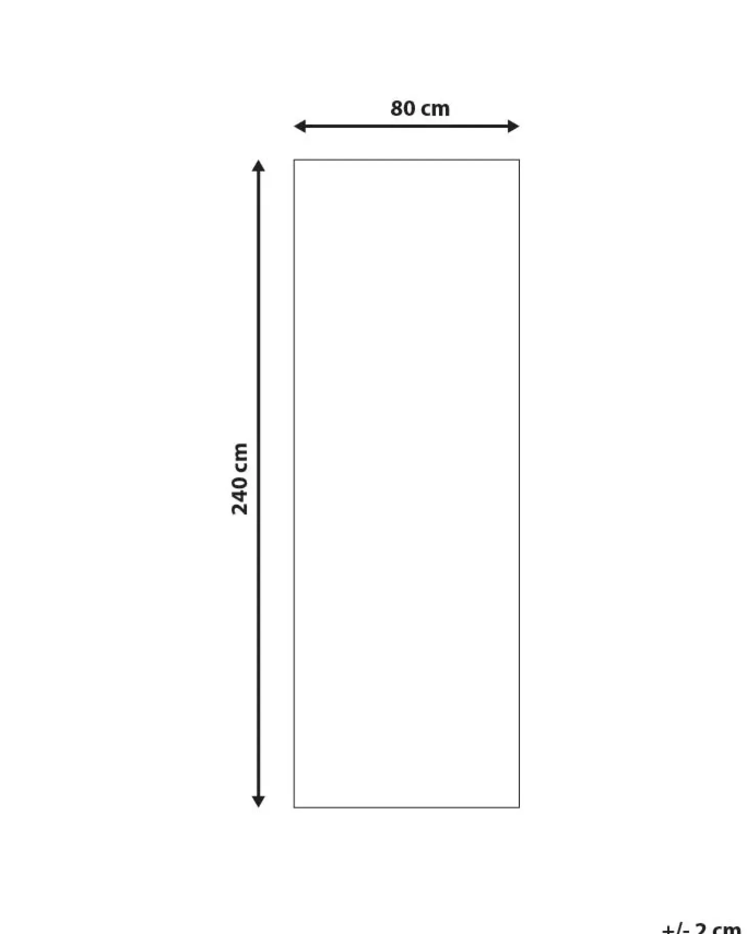Dywan ARITAS Czarny 80 x 240 cm