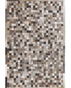 Dywan ARMUTLU Szary 140 x 200 cm Skóra naturalna
