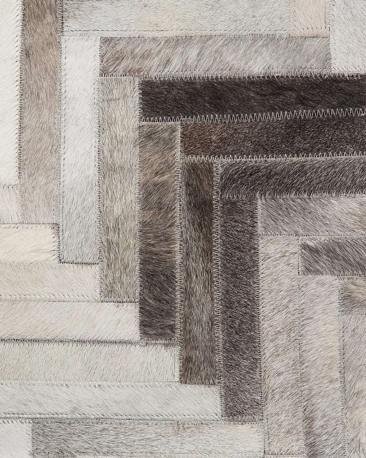 Dywan ARSUZ Szary 140 x 200 cm Skóra naturalna