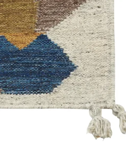 Dywan ARZAKAN Kolorowy 160 x 230 cm Wełna Kilim
