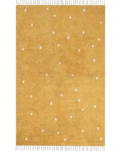 Dywan ASTAF Musztardowy 140 x 200 cm Bawełna