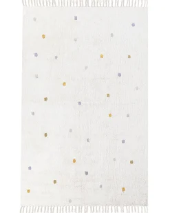 Dywan ASTAF Złamana biel 140 x 200 cm Bawełna