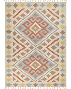 Dywan ATAN Kolorowy 200 x 300 cm Bawełna Kilim