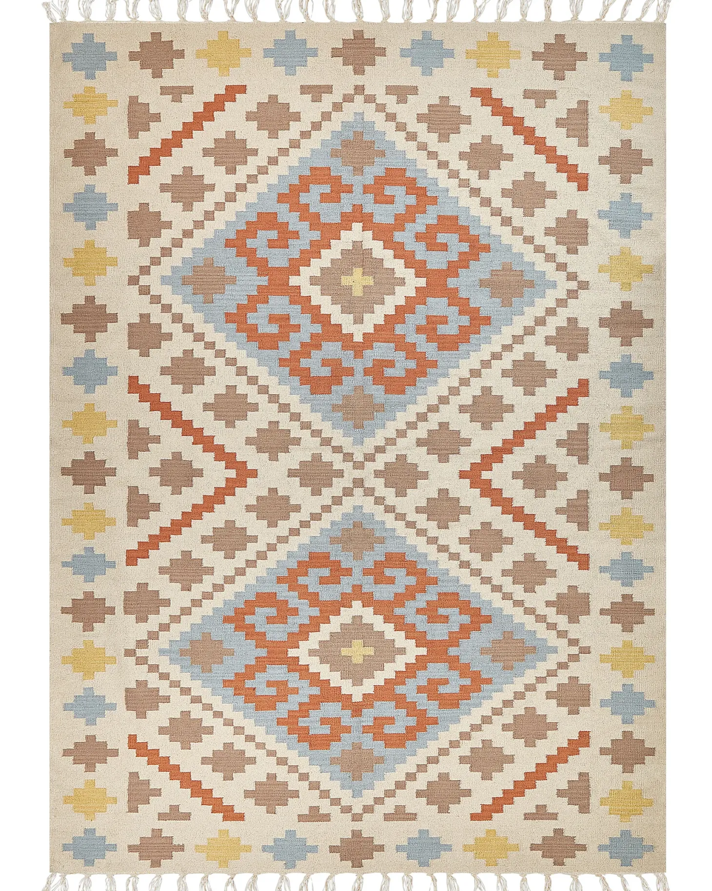 Dywan ATAN Kolorowy 200 x 300 cm Bawełna Kilim