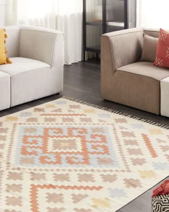 Dywan ATAN Kolorowy 200 x 300 cm Bawełna Kilim