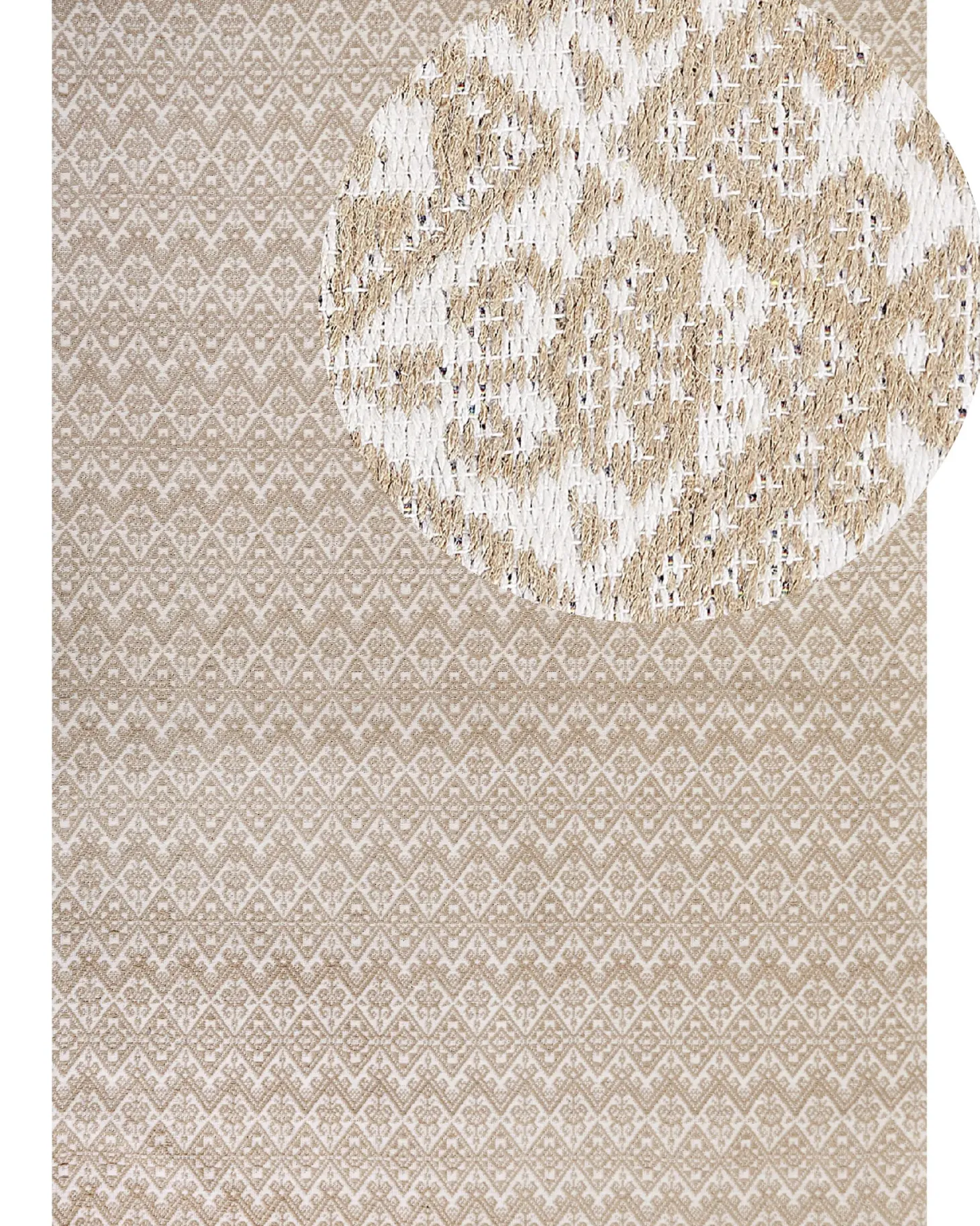 Dywan ATIMA Beżowy 160 x 230 cm Juta