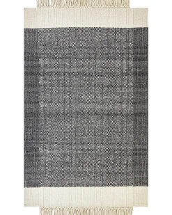 Dywan ATLANTI Czarny 160 x 230 cm Wełna