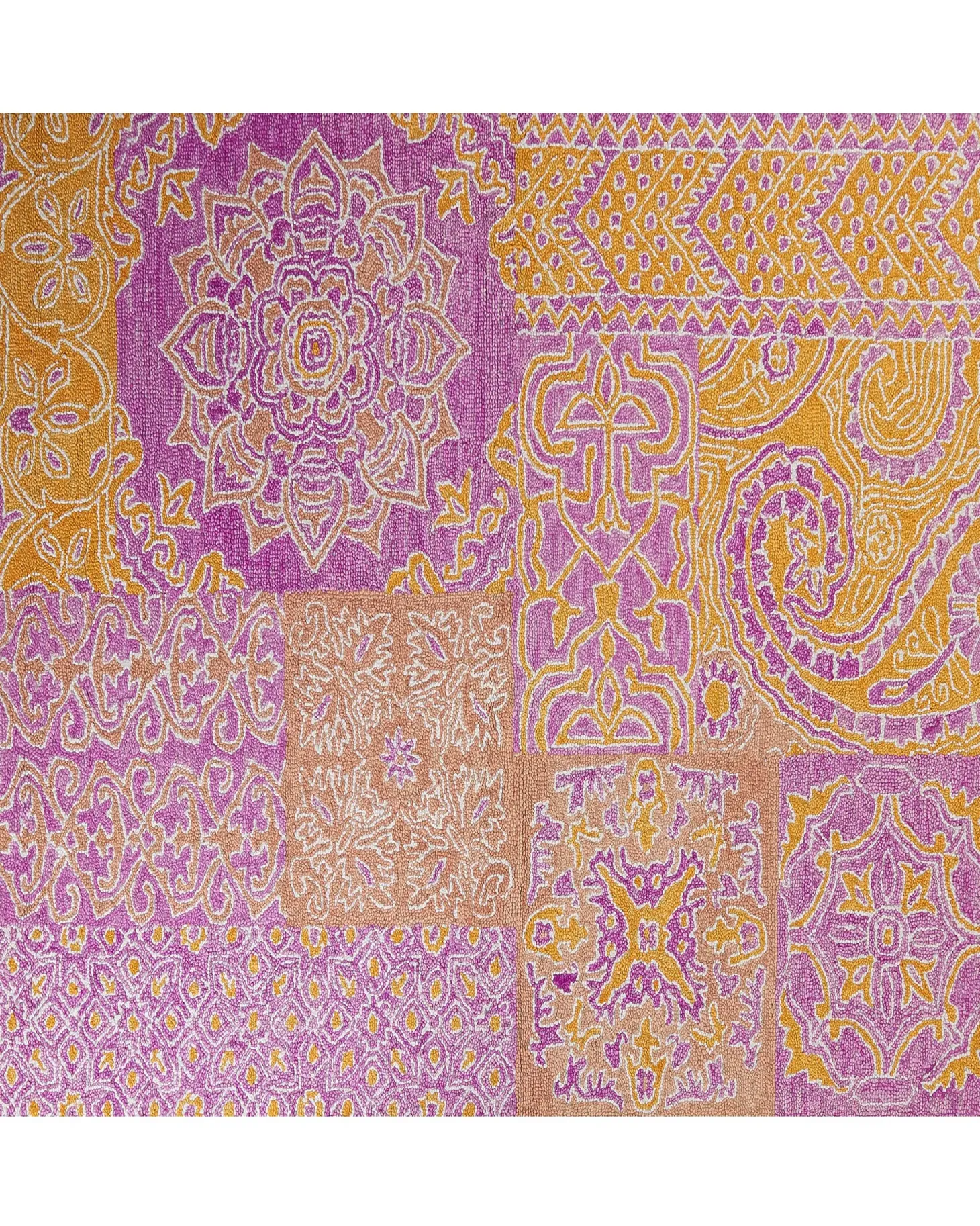 Dywan AVANOS Różowy 200 x 200 cm Wełna