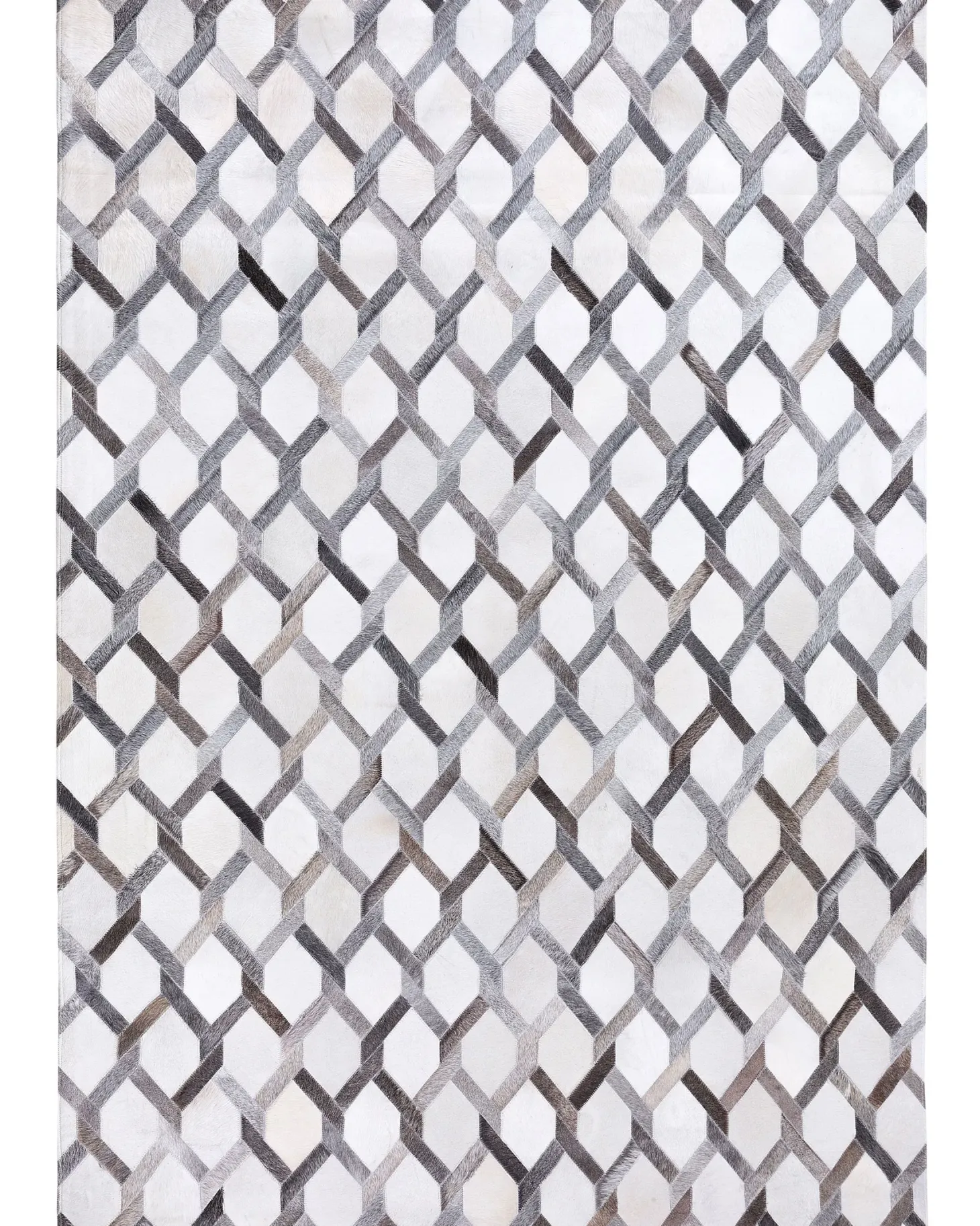 Dywan AYDIN Szary 160 x 230 cm Skóra naturalna