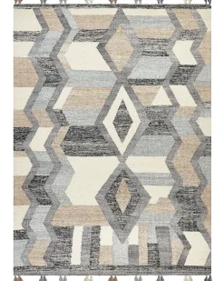 Dywan AYGEZARD Kolorowy 160 x 230 cm Wełna Kilim