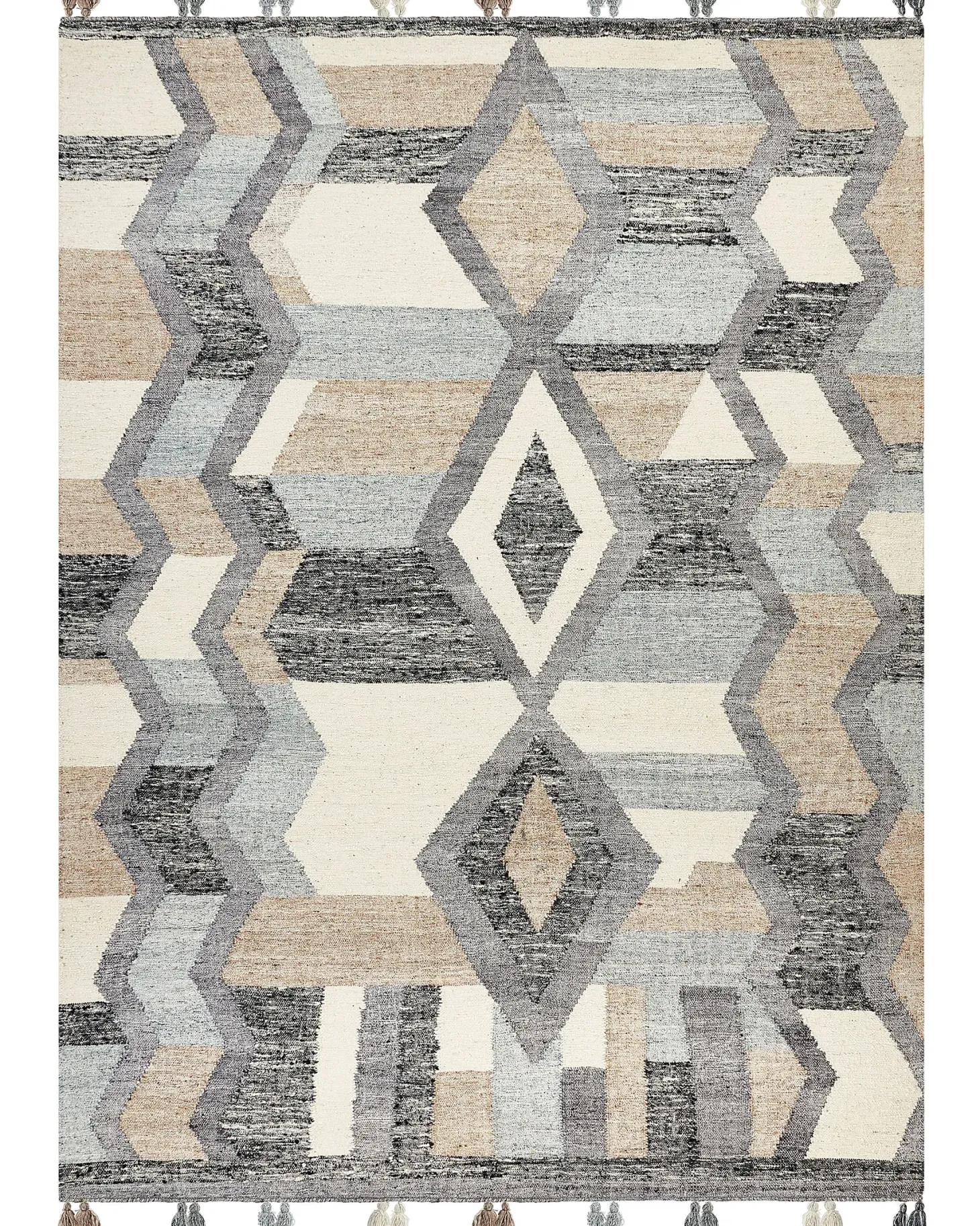 Dywan AYGEZARD Kolorowy 160 x 230 cm Wełna Kilim