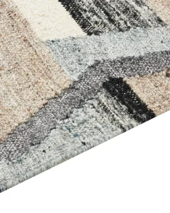 Dywan AYGEZARD Kolorowy 160 x 230 cm Wełna Kilim