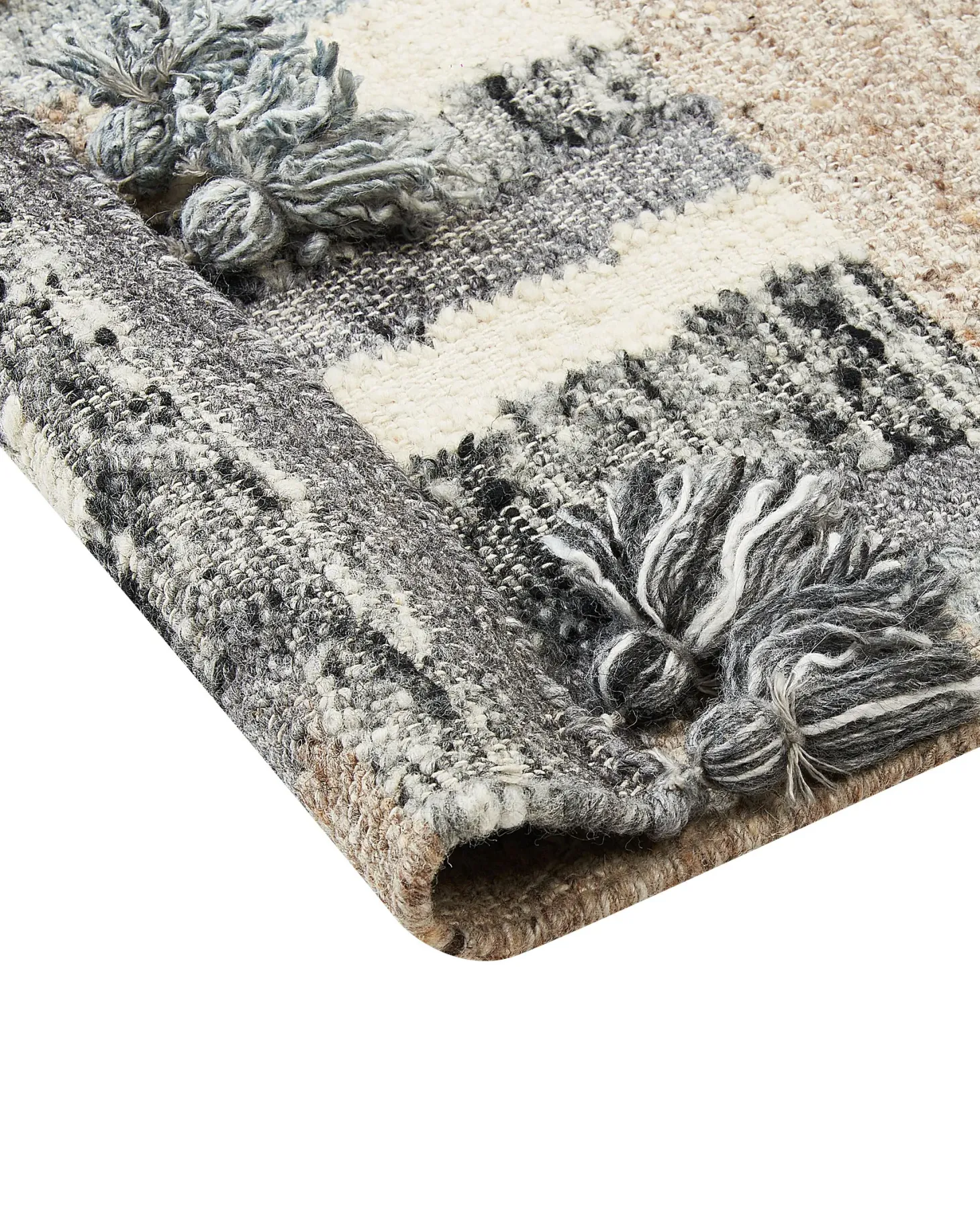 Dywan AYGEZARD Kolorowy 160 x 230 cm Wełna Kilim