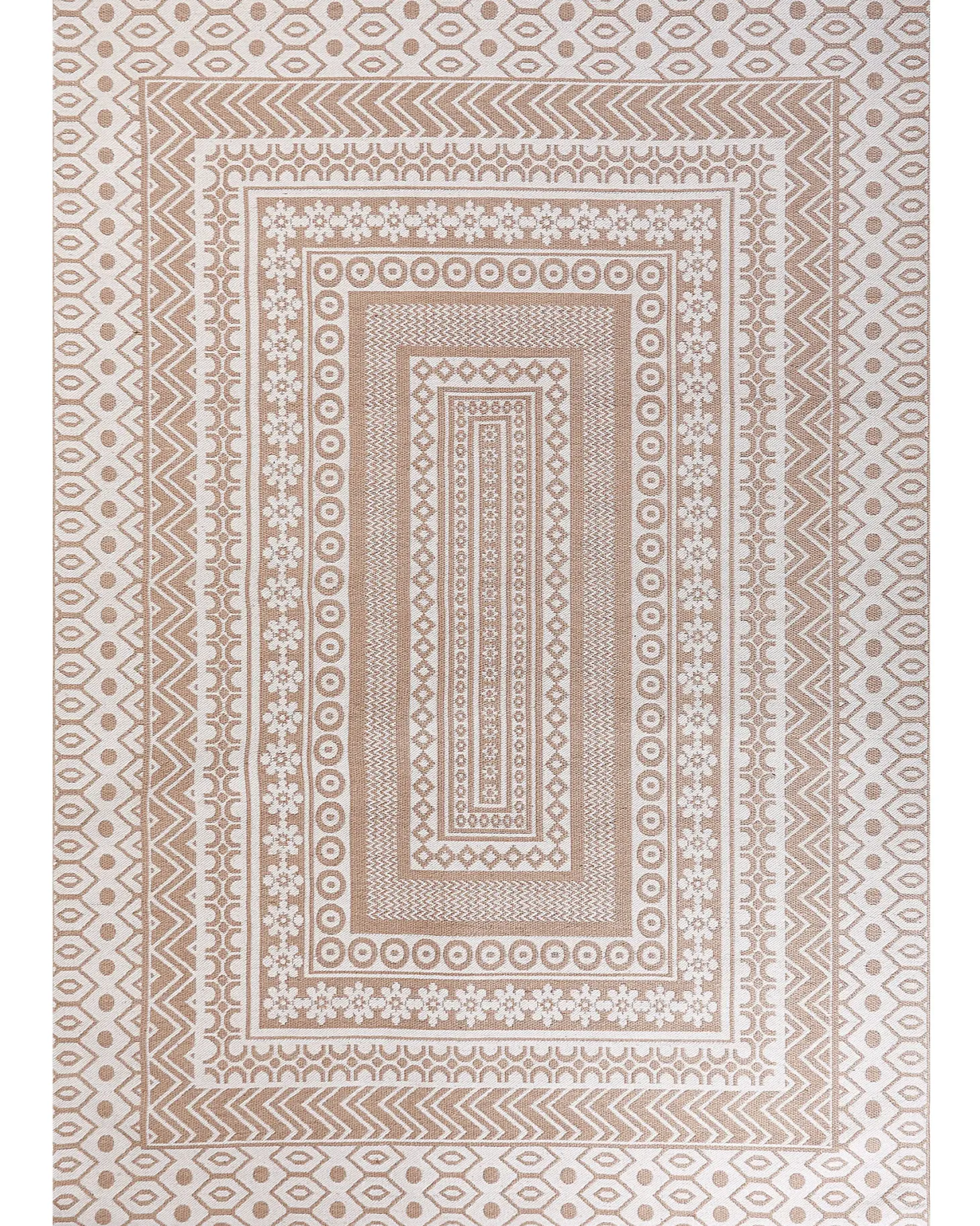 Dywan BAGLAR Biały 160 x 230 cm Juta