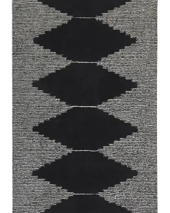 Dywan BATHINDA Czarny/ biały 160 x 230 cm Bawełna