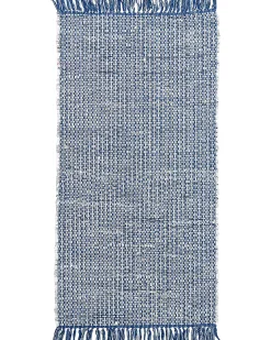 Dywan BESNI Niebieski 80 x 150 cm Bawełna