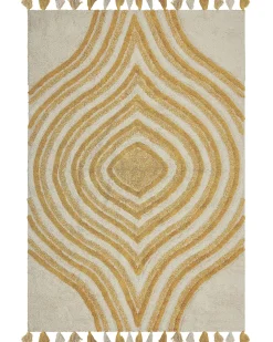 Dywan BINGOL Żółty 160 x 230 cm Bawełna