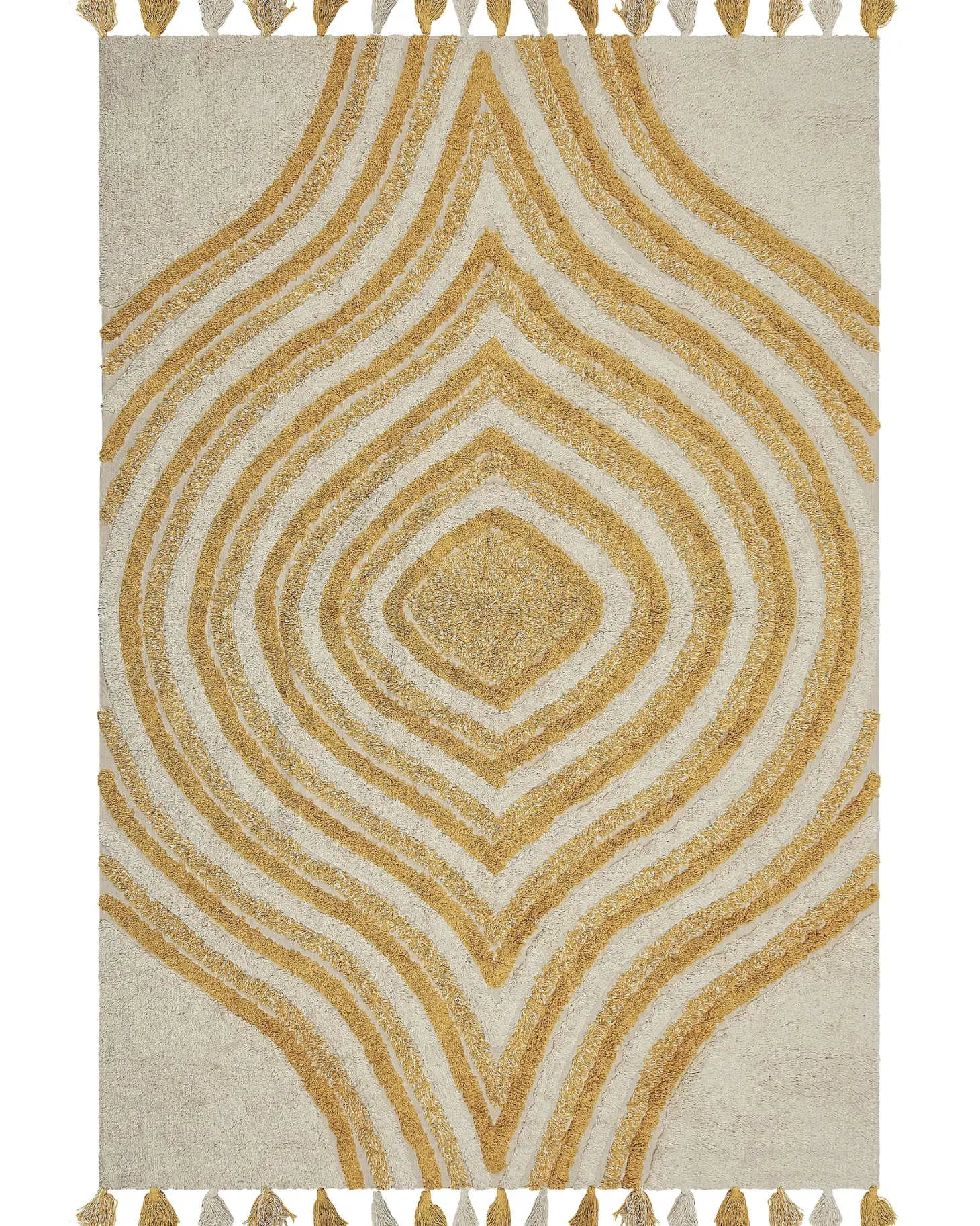 Dywan BINGOL Żółty 160 x 230 cm Bawełna