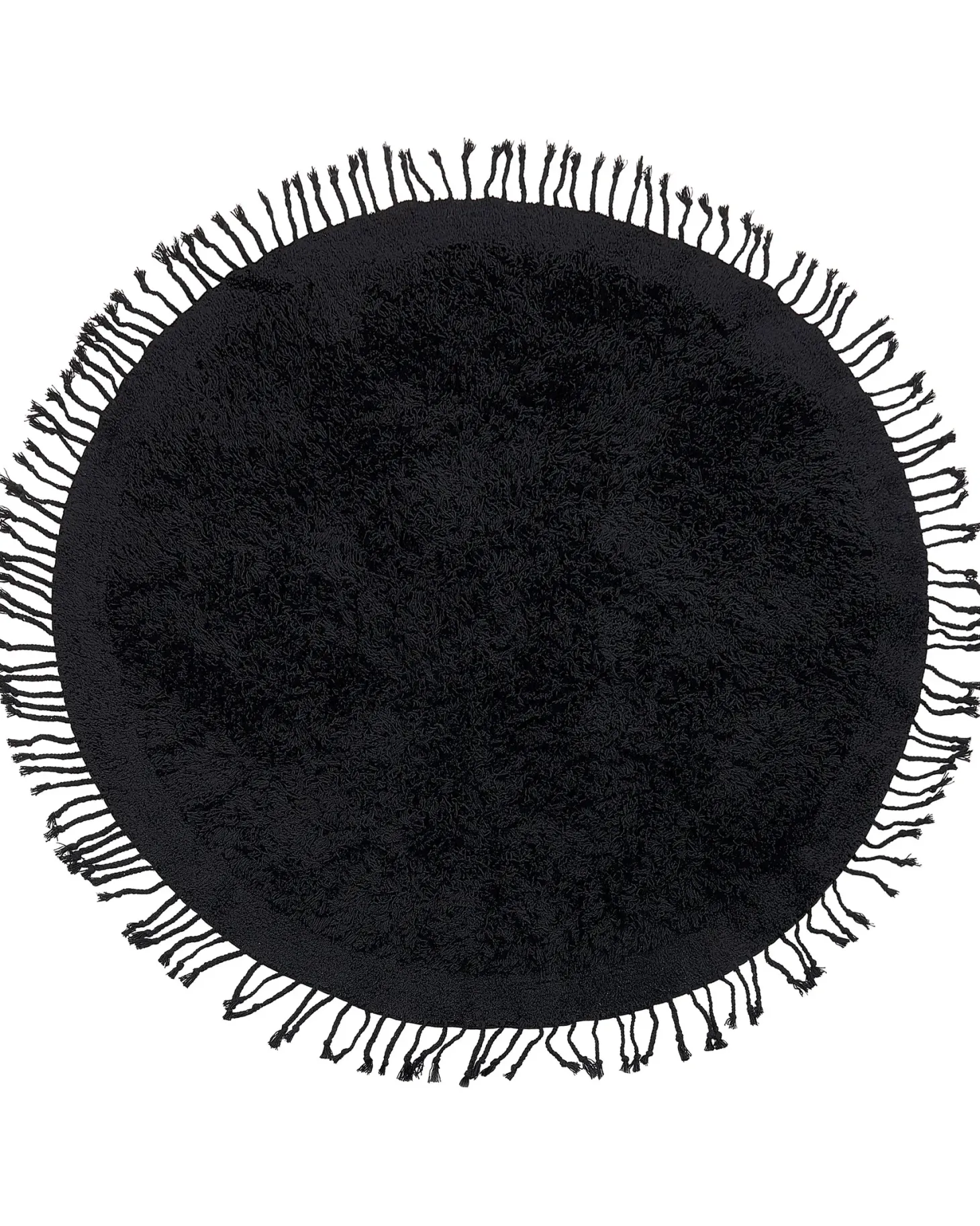 Dywan BITLIS Czarny ø 140 cm Bawełna