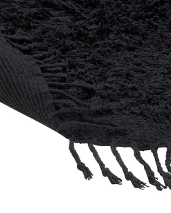 Dywan BITLIS Czarny ø 140 cm Bawełna