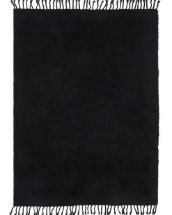 Dywan BITLIS Czarny 140 x 200 cm Bawełna