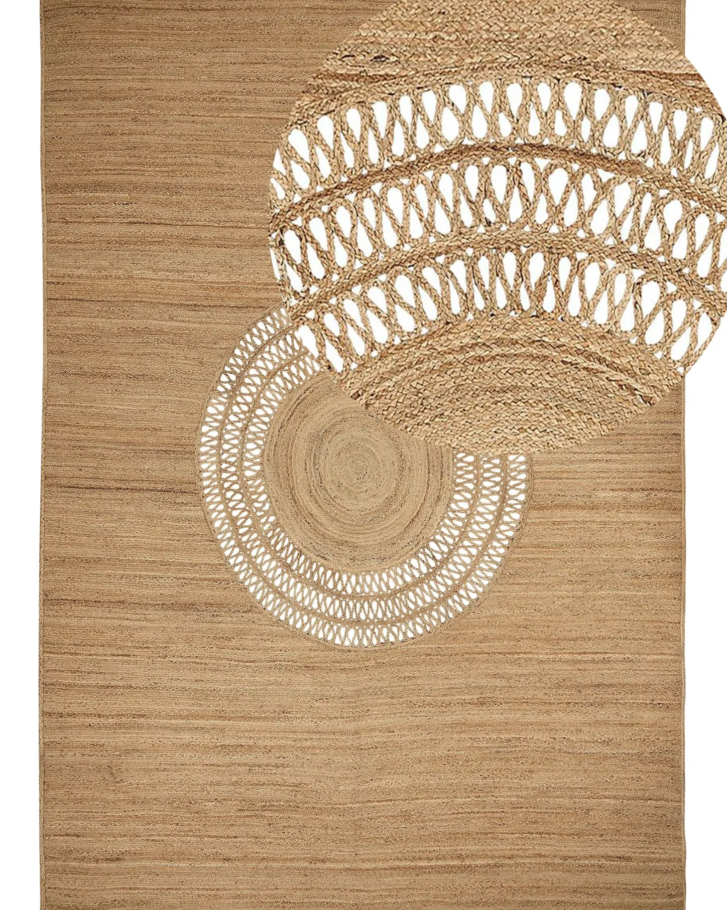 Dywan BOGAZOREN Beżowy 160 x 230 cm Juta