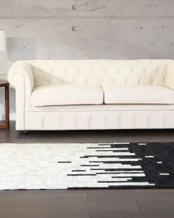 Dywan BOLU Czarny 160 x 230 cm Skóra naturalna