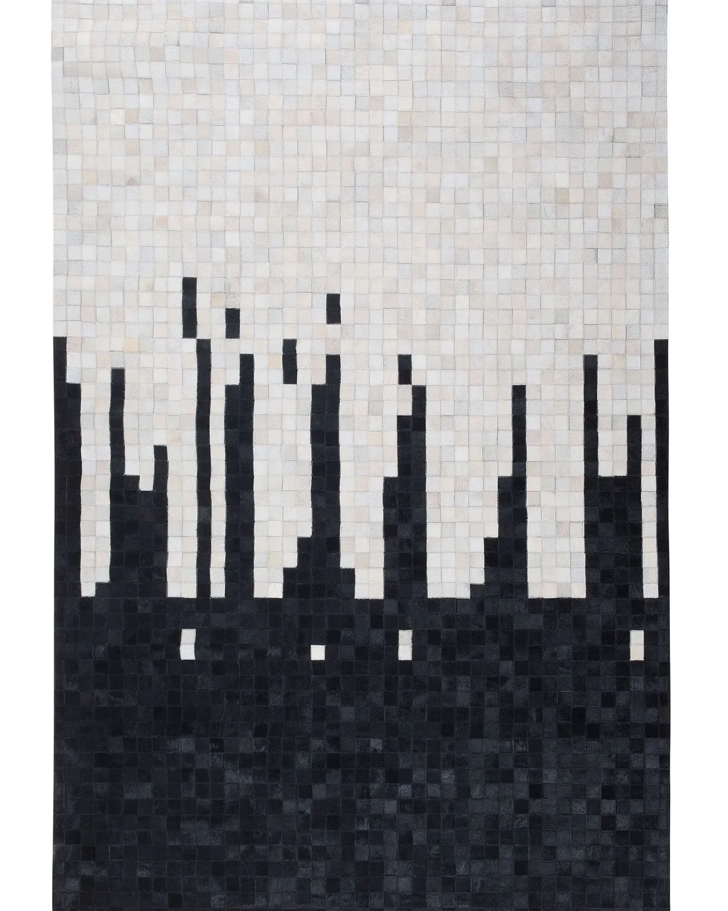 Dywan BOLU Czarny 160 x 230 cm Skóra naturalna