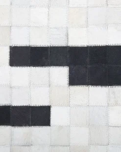 Dywan BOLU Czarny 160 x 230 cm Skóra naturalna