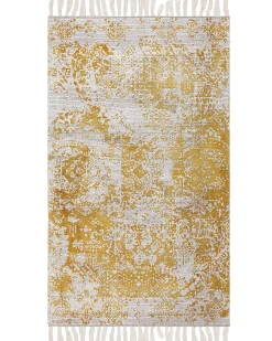 Dywan BOYALI Musztardowy 80 x 150 cm Wiskoza