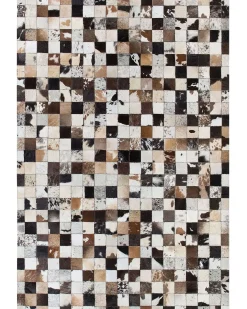 Dywan CERLI Biały 160 x 230 cm Skóra naturalna