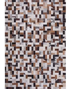 Dywan CESME Kolorowy 160 x 230 cm Skóra naturalna