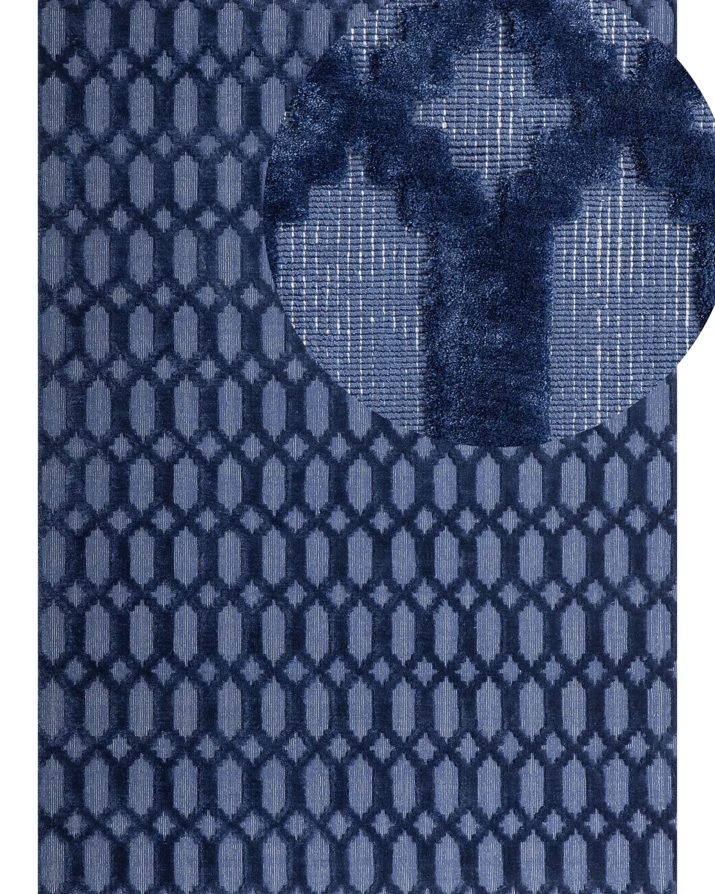 Dywan CIZRE Granatowy 160 x 230 cm Wiskoza