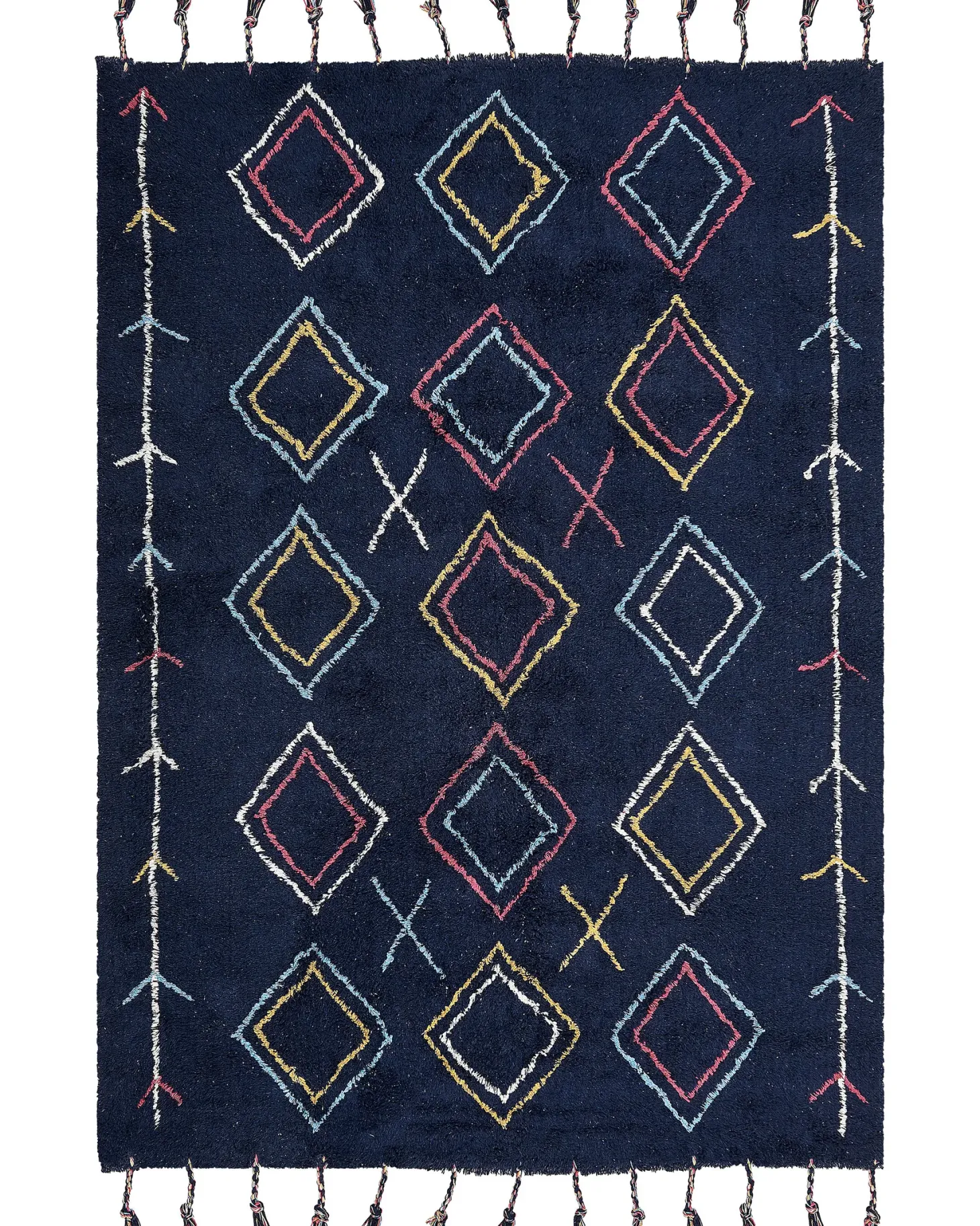 Dywan CORUM Czarny 160 x 230 cm Bawełna