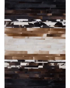 Dywan DALYAN Brązowy 140 x 200 cm Skóra naturalna