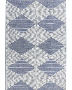 Dywan DATCA Niebieski 160 x 230 cm Wełna