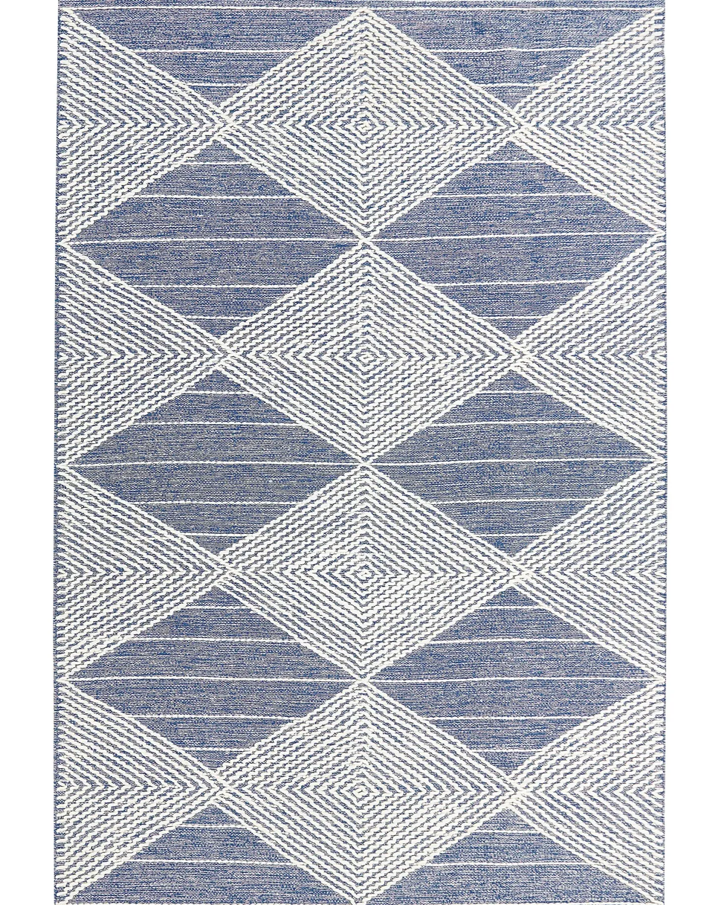 Dywan DATCA Niebieski 160 x 230 cm Wełna