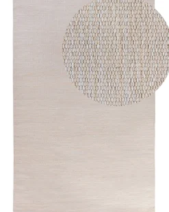 Dywan DERINCE Beżowy 140 x 200 cm Bawełna