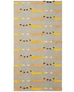 Dywan dziecięcy BANKGO Szary 80 x 150 cm Bawełna