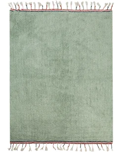 Dywan dziecięcy CAPARLI Jasnozielony 140 x 200 cm Bawełna