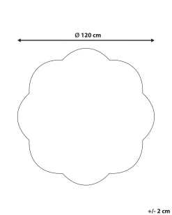 Dywan dziecięcy DUREVI Jasnobeżowy ø 120 cm Bawełna