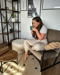Dywan dziecięcy DURG Beżowy ø 140 cm Bawełna