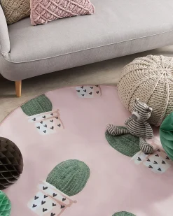 Dywan dziecięcy ELDIVAN Różowy ø 120 cm