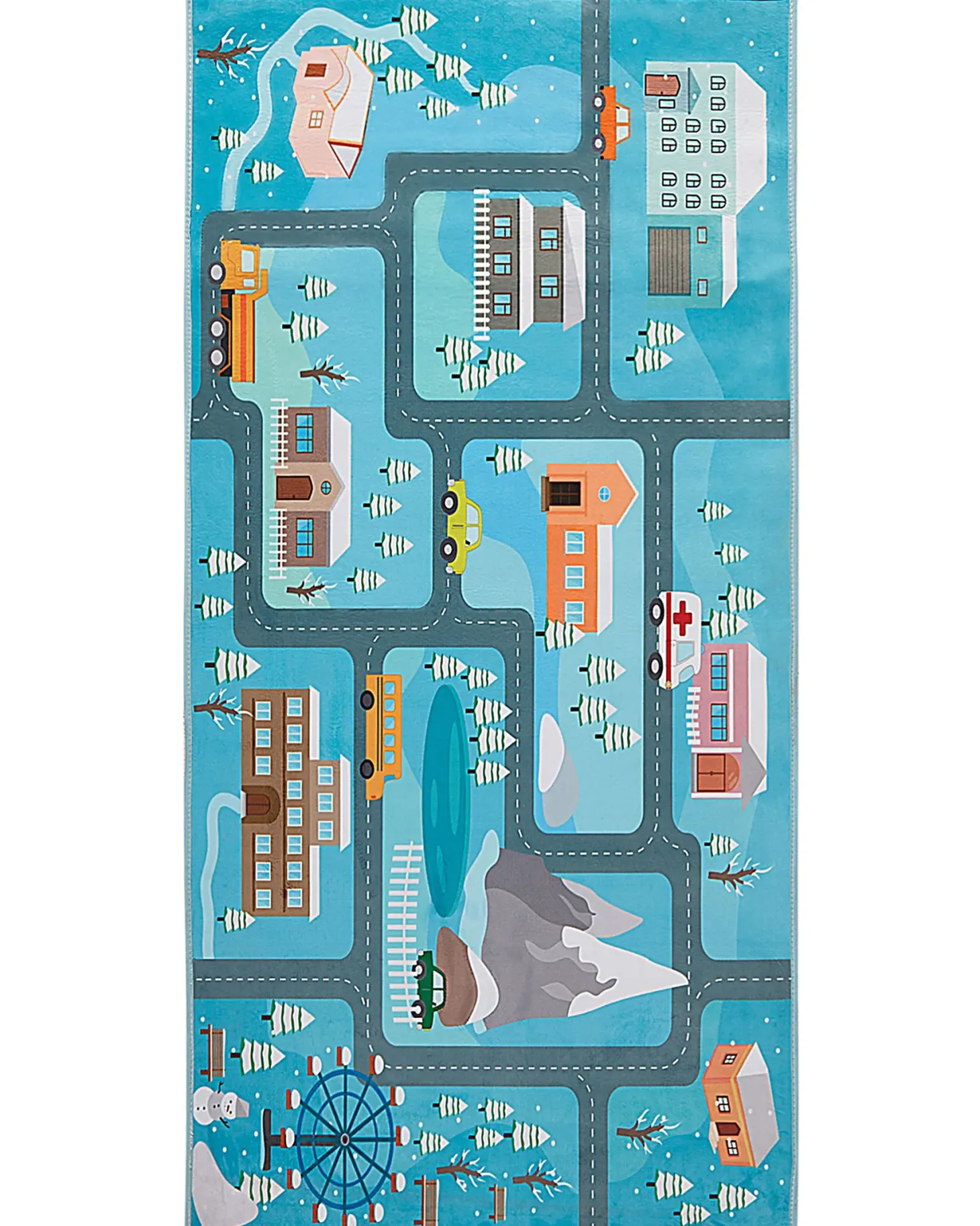Dywan dziecięcy KIGI Niebieski 80 x 150 cm