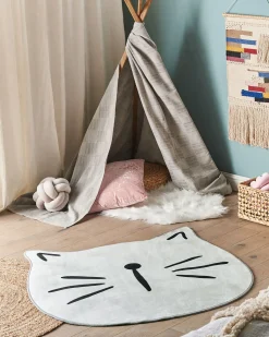 Dywan dziecięcy KITTY Szary ø 100 cm